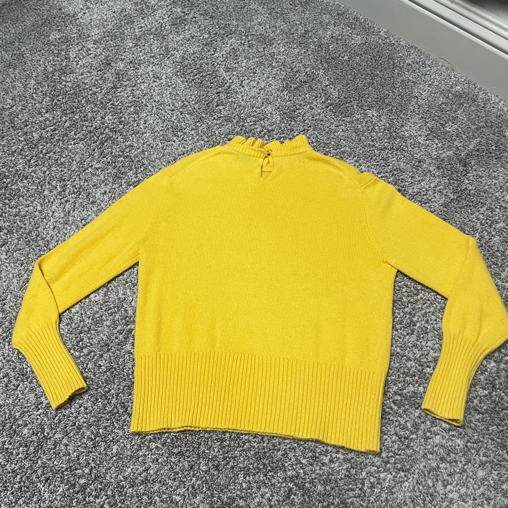J. Crew Vibrant Yellow Turtleneck Sweater